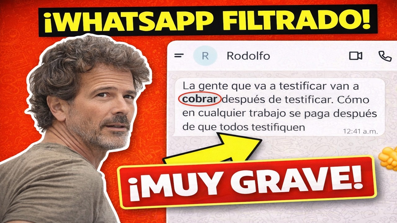 &iexcl;MUY GRAVE! FILTRADO: El mensaje de Rodolfo Sancho que lo cambia TODO. 