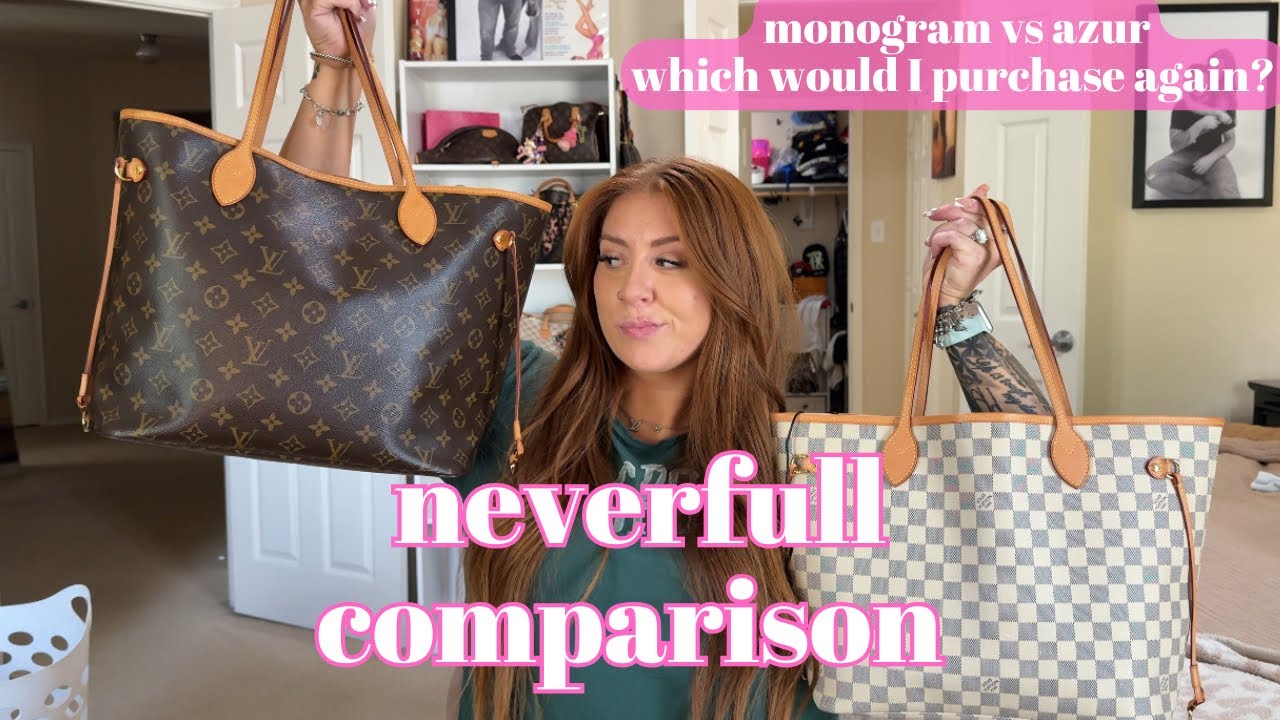 Louis Vuitton Neverfull Comparison | Monogram vs Azur Which Would I Repurchase?