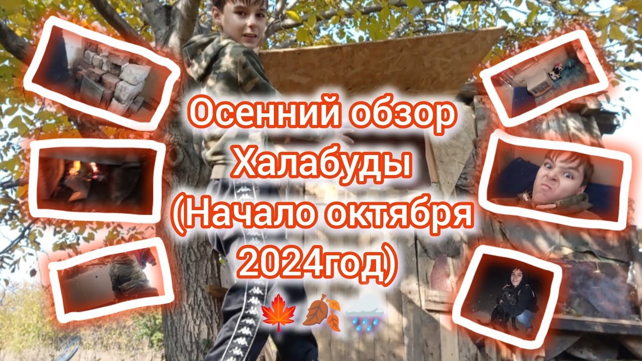 ОСЕННИЙ ОБЗОР ХАЛАБУДЫ (НАЧАЛО ОКТЯБРЯ 2024 ГОДА) //НОВАЯ ПЕЧЬ?//КРОВАТЬ ИЗ ПОДДОНА? //ХЗ ЧТО ПИСАТЬ
