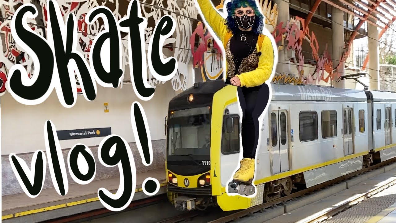 Давайте прокатимся на поезде 🚆! Видеоблог о катании на роликах 💙