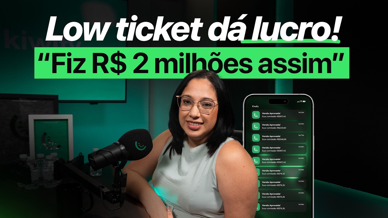 A Estratégia Dela Para Faturar R$ 2 Milhões com Produtos Low Ticket | Sabrina Matozo - Kiwicast #540