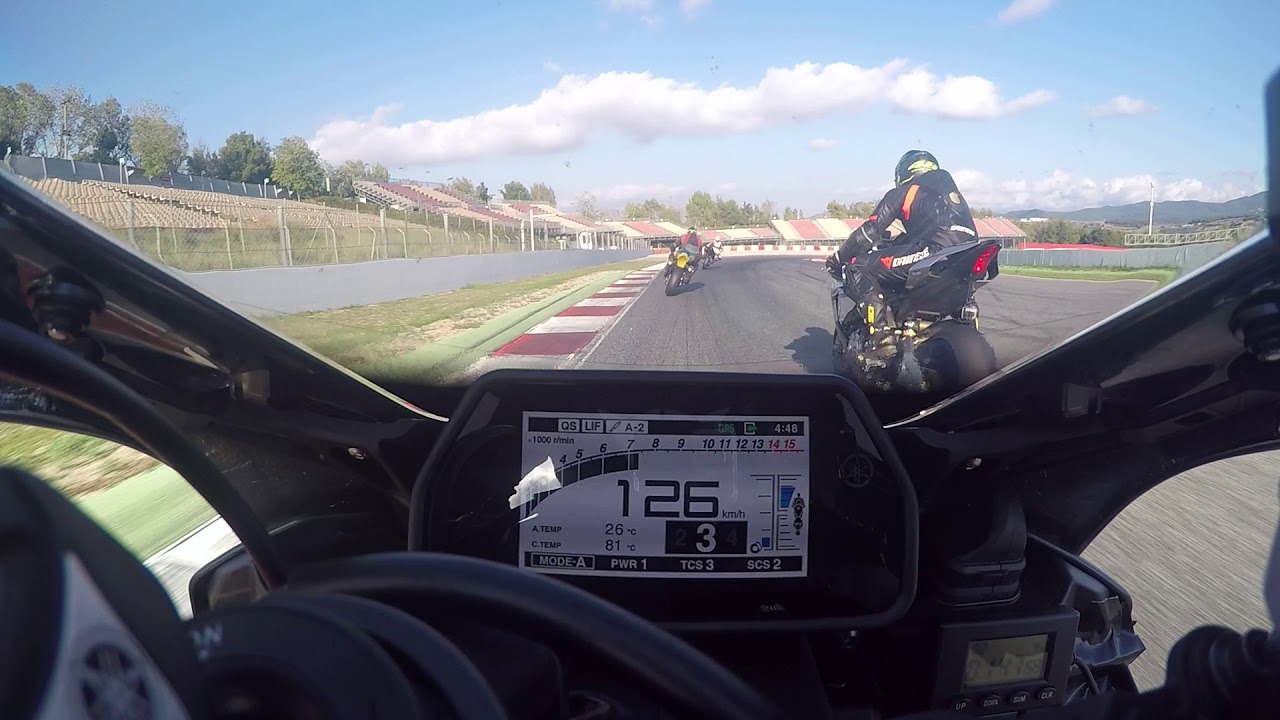 Circuito de montmelo primer día yamaha r1m 2a tanda