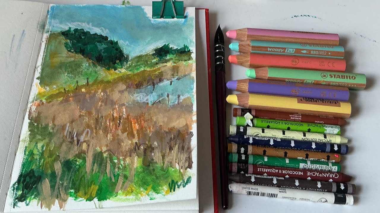 How to Paint an Abstract Landscape in 10 Minutes ~ EASY!