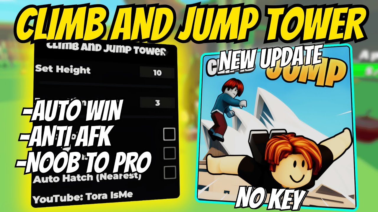 🧗 New Climb And Jump Tower Script *NO KEY* | Auto Win, Anti AFK, Set Height, Teleport & MORE! 2025