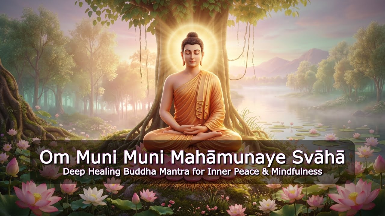 🌿 Deep Healing Buddha Mantra | Om Muni Muni Mahamunaye Svaha for Inner Peace & Mindfulness