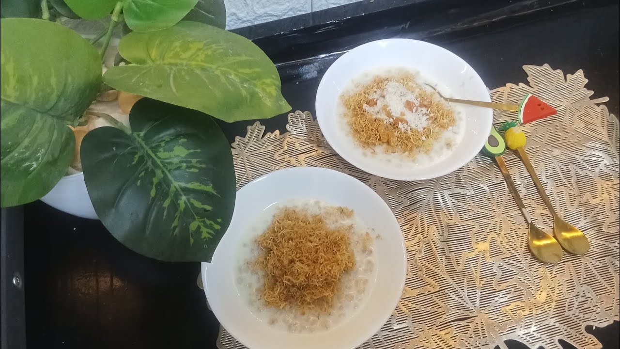 البليله بالكنافه أحلي حاجه تعمليها في الجو ده❄🥶