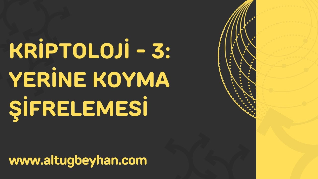 Kriptoloji Serisi - 3: Yerine Koyma (İkame) Şifrelemesi