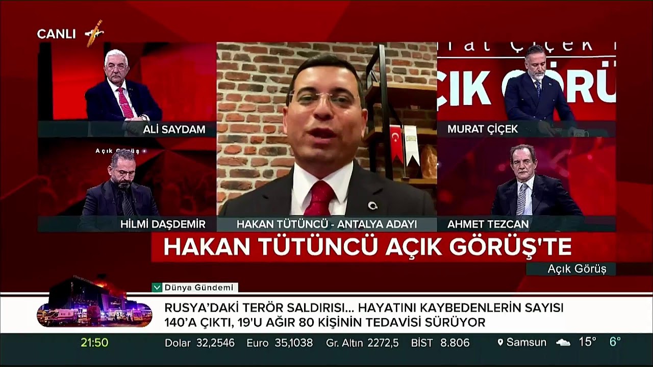 📡 24 TV'DE MURAT ÇİÇEK İLE AÇIK GÖRÜŞ PROGRAMININ CANLI YAYIN KONUĞUYUM