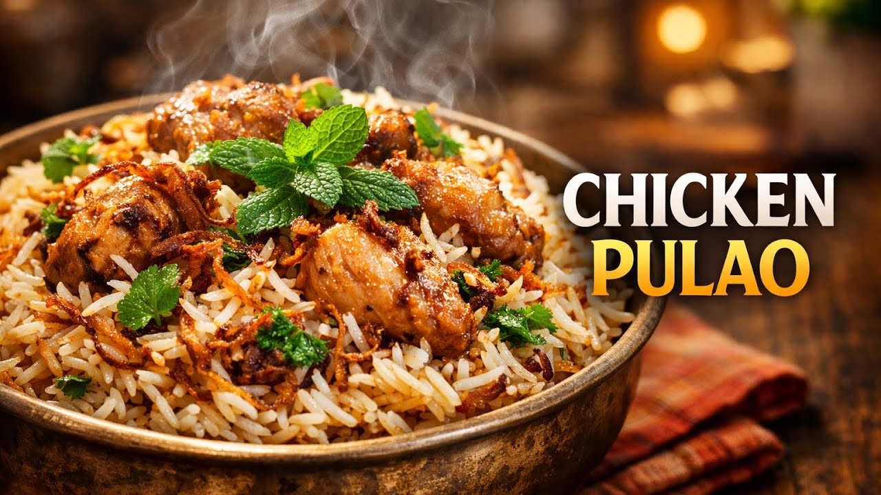 CHICKEN PULAO.  Very tasty & simple