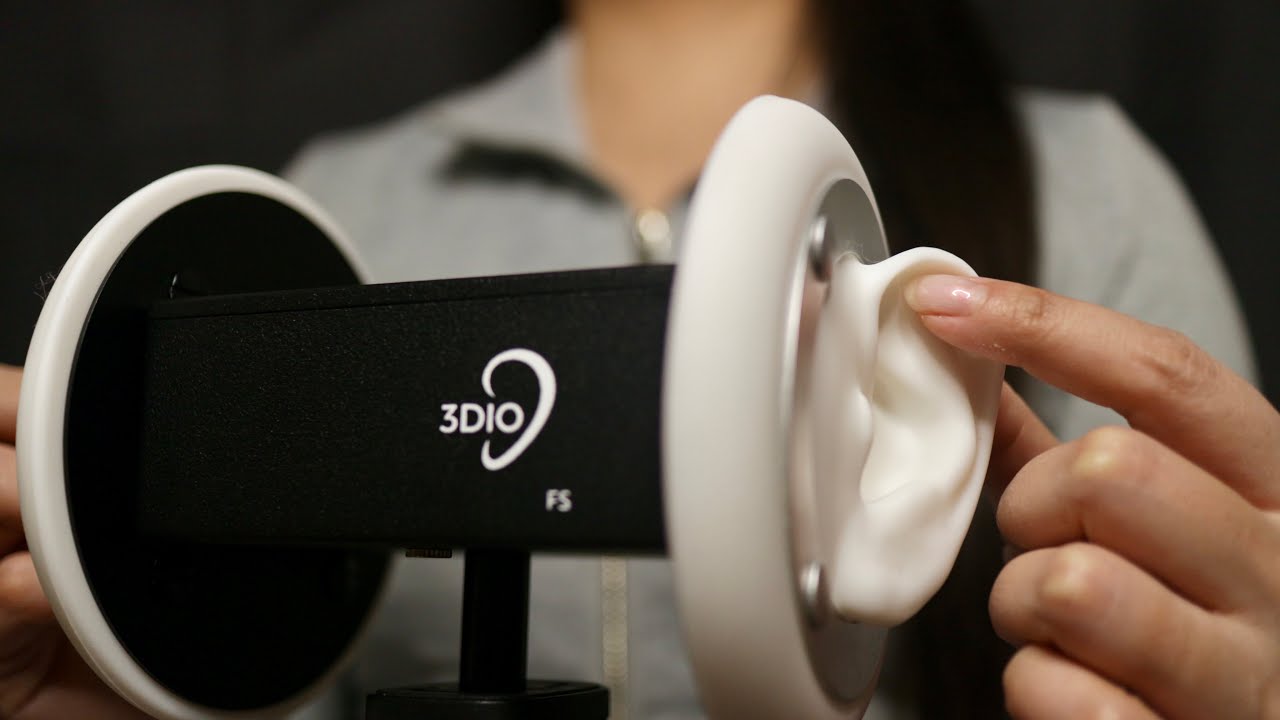 ASMR Fast Ear Scratching (earflap cleaning with my finger)