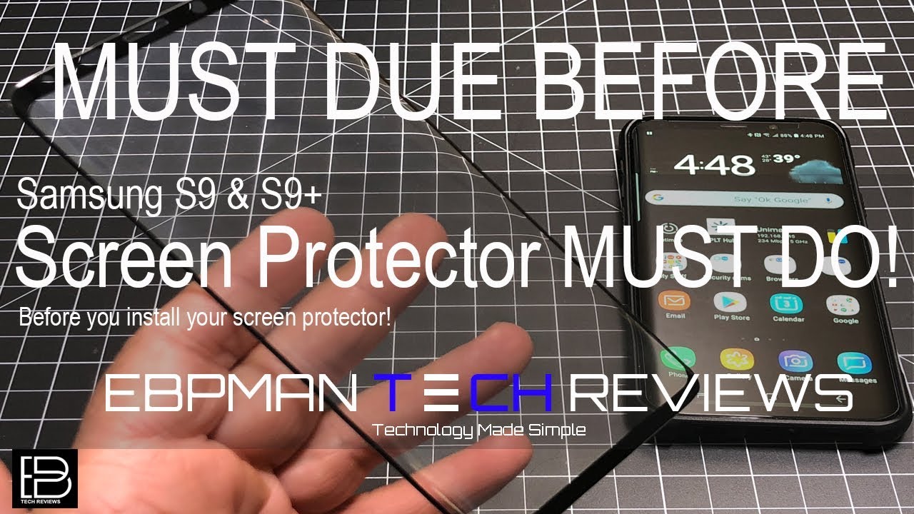 Samsung S9 & S9 Plus | See This BEFORE INSTALLING A Tempered Glass Screen Protector!