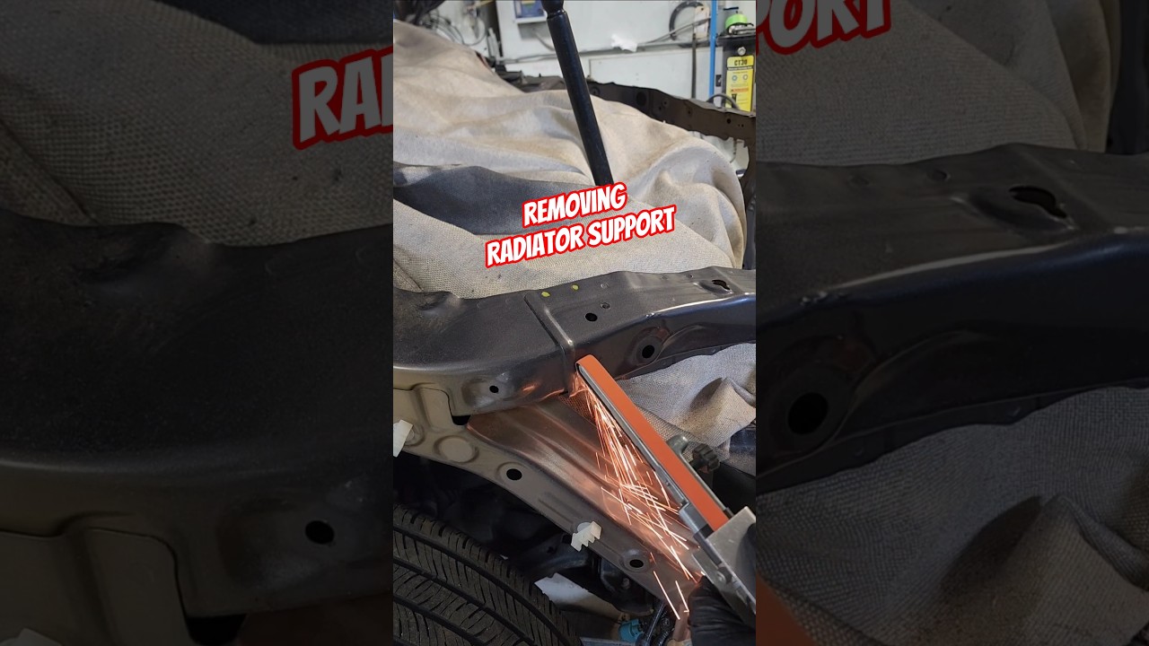 removing radiator support #honda #accord #autobody #autorepair #carrepairs #shorts #viralvideo