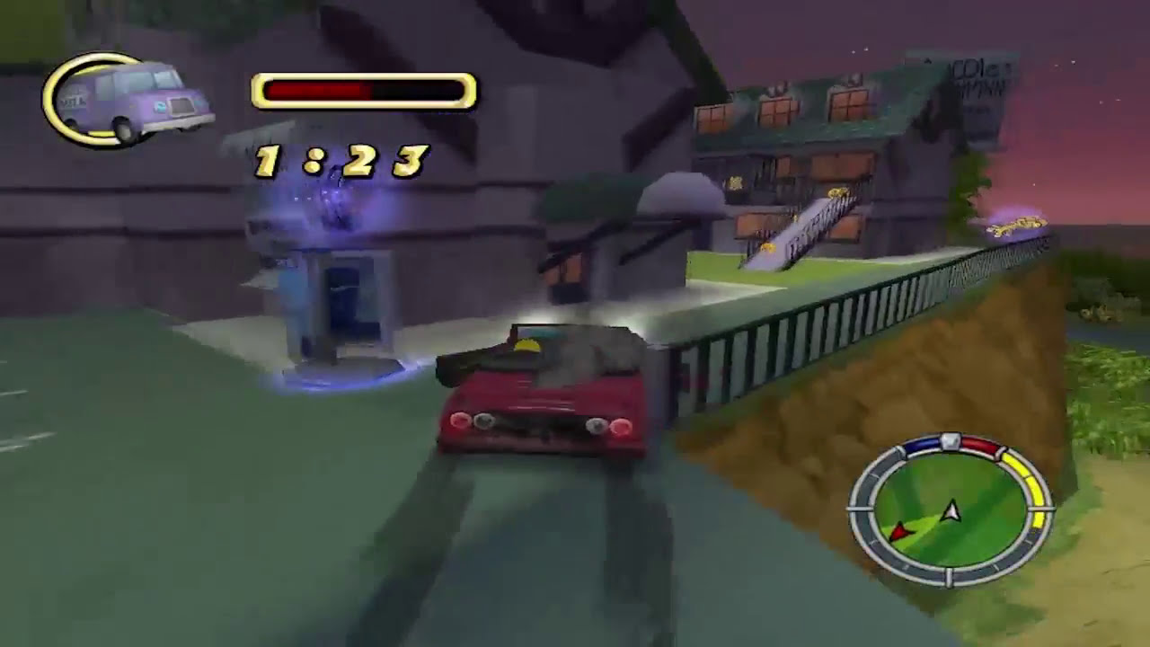 [PC] The Simpsons Hit And Run | Level 6 Bonus Mission And Races