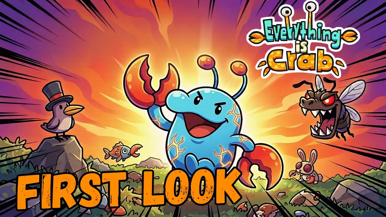 Everything is Crab - Animal Evolution Roguelite First Look | PC 1080p Gameplay (No Commentary)