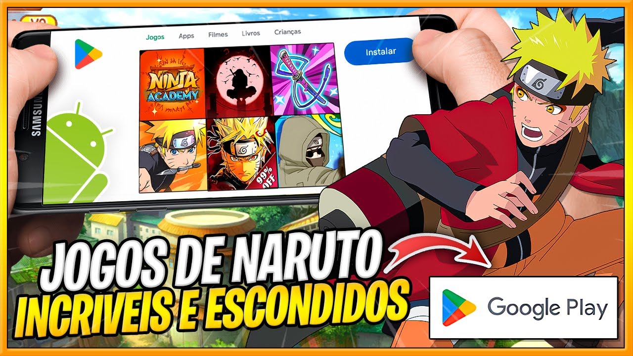 TODOS os JOGOS de NARUTO ESCONDIDOS na PLAY STORE em um único vídeo!