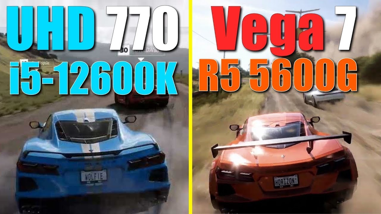 i5 12600K UHD 770 vs  Ryzen 5 5600G VEGA 7