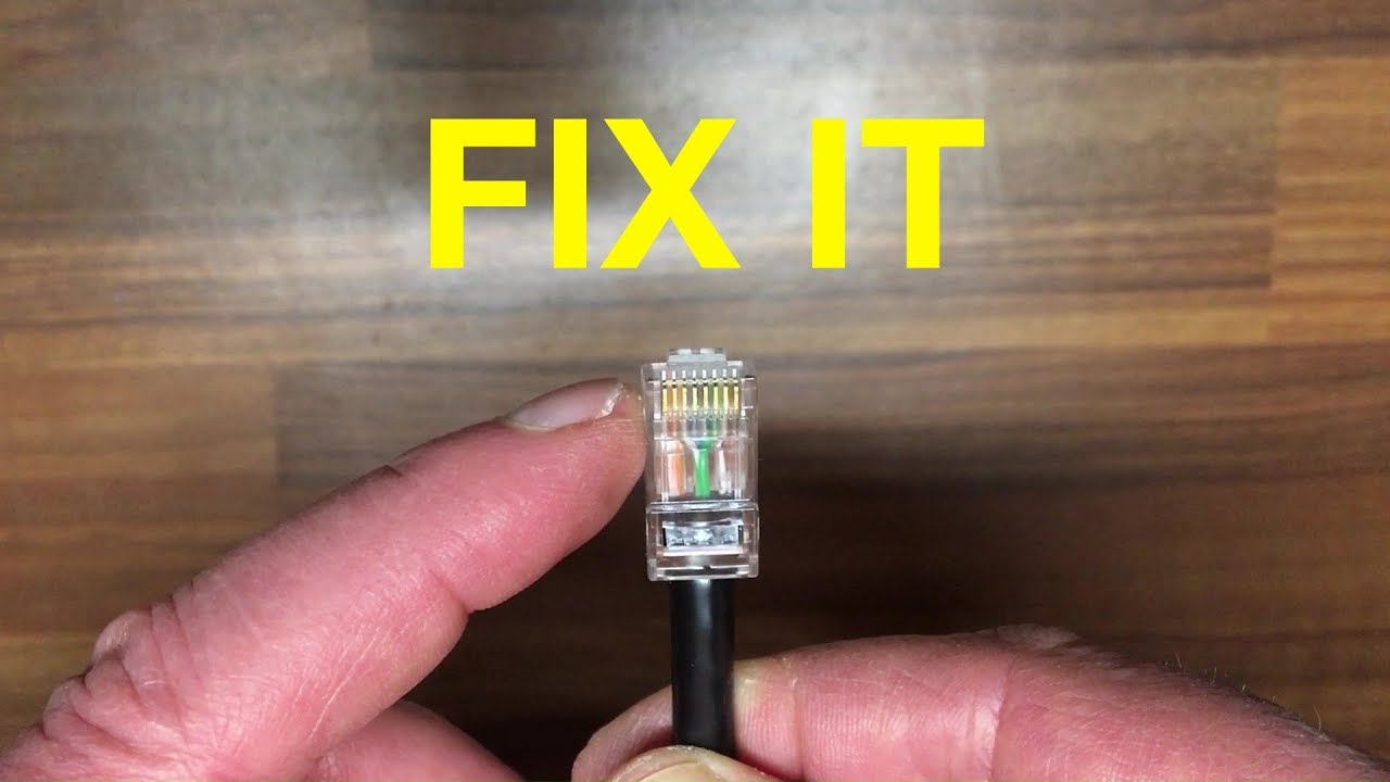 How to replace an RJ45 ethernet connector plug yourself