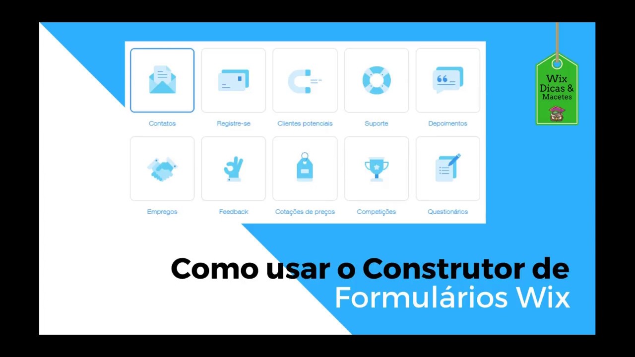 Como usar o Wix Formulários