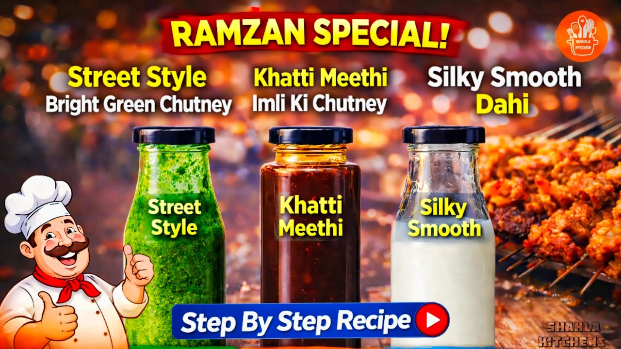 Street Style green chutney Imli Ki Chutney,Silky Smooth Dahi Ramzan special Ep 10 @ShahlaKitchen777 