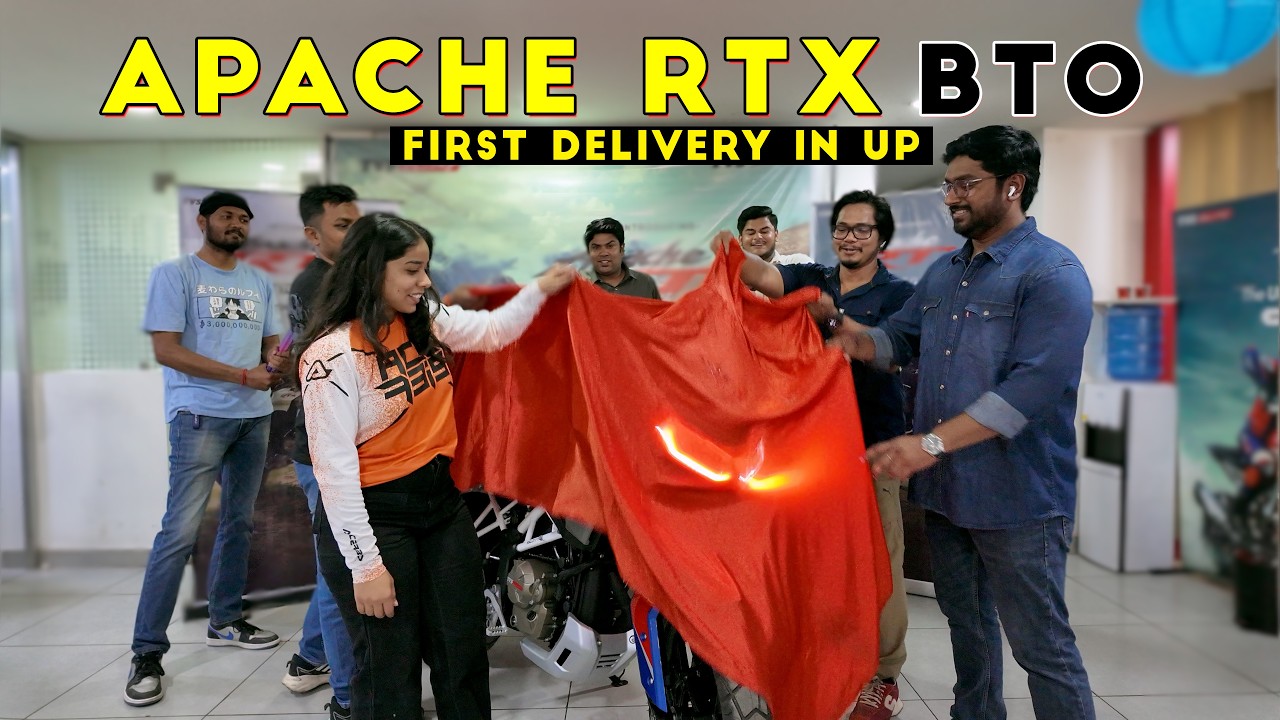 Finally Here! TVS Apache RTX 300 BTO Delivered in UP 😍 4 Months Waiting Ends | First on YouTube