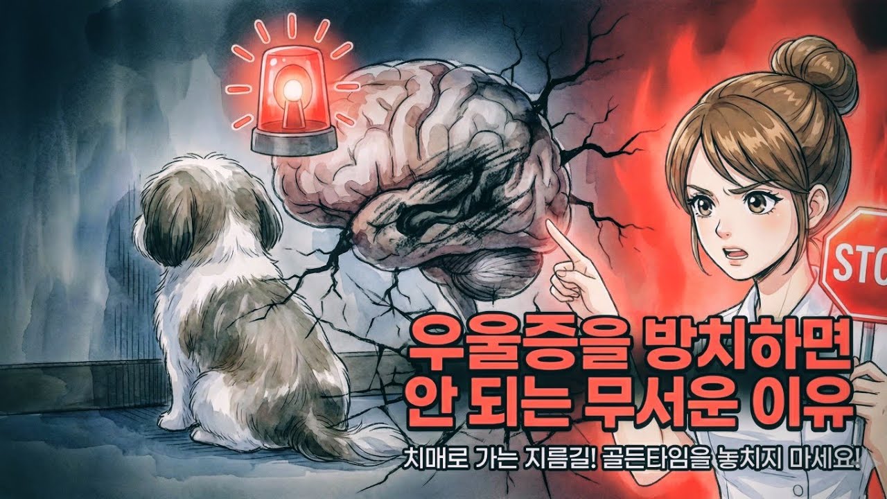 강아지 치매의 전조증상: 우울증을 방치하면 안 되는 무서운 이유 #강아지우울증 #강아지치매 #노령견 #노령견케어 #강아지분리불안 #강아지무기력 #강아지행동교정 #강아지심리