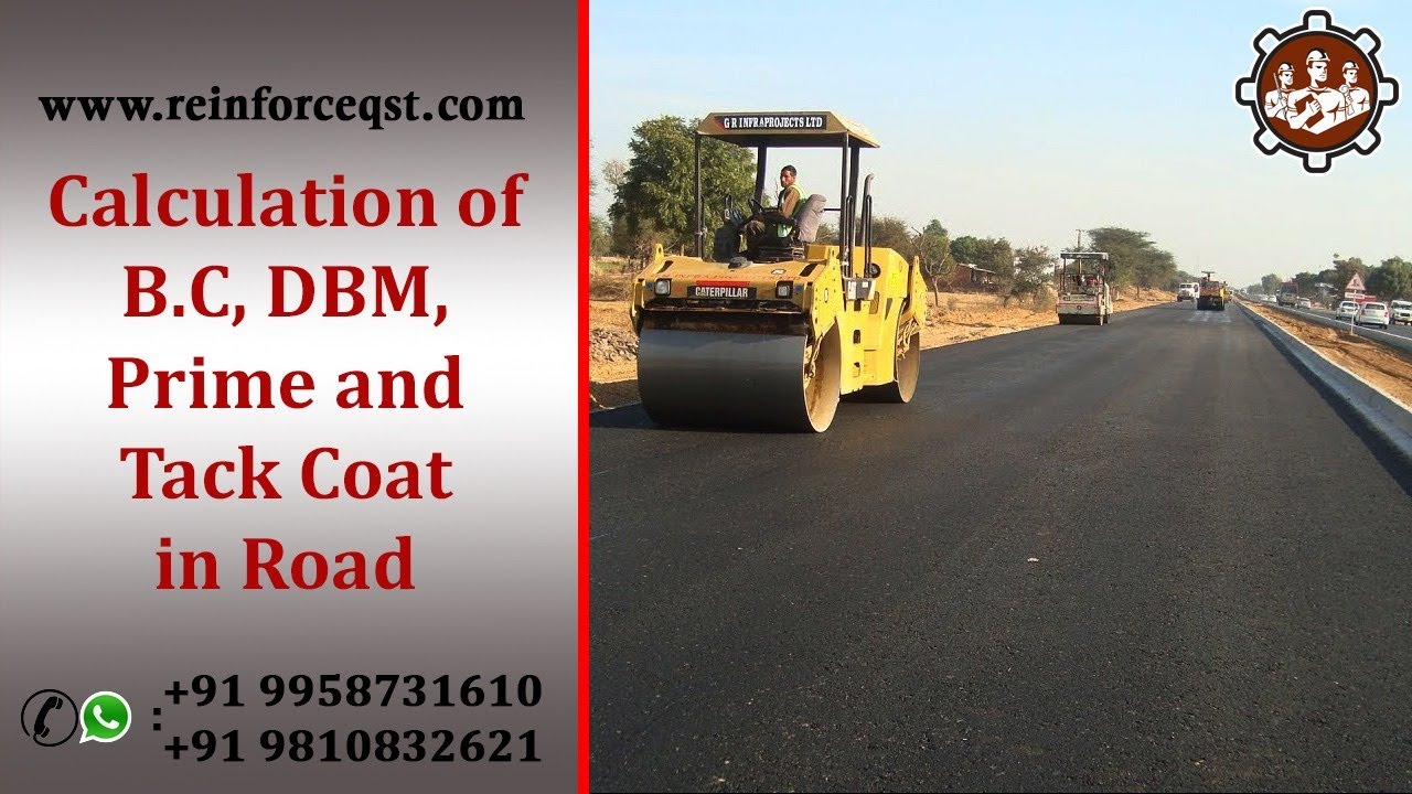 Quantity Surveying Road Course Video #4 | How to Calculation of B.C, DBM  Prime & Tack coat in Road