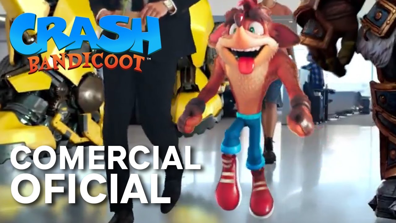 COMERCIAL OFICIAL de CRASH BANDICOOT apareciendo con OTROS PERSONAJES ¿A QUE SE DEBE?
