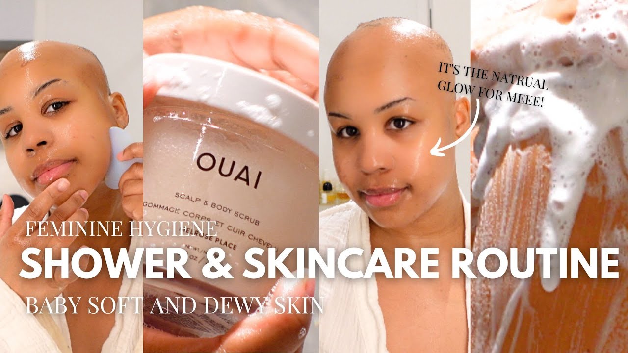 MY SHOWER AND SKIN CARE ROUTINE | TIPS FOR GLOWING AND SOFT SKIN + FEMININE  HYGIENE TIPS
