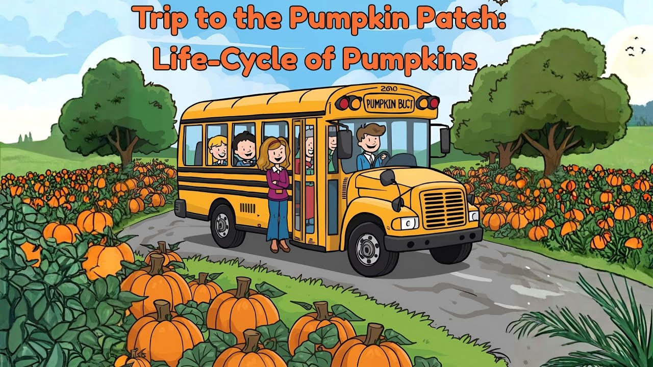 Trip to the Pumpkin Patch:  Life Cycle of Pumpkins for Kids