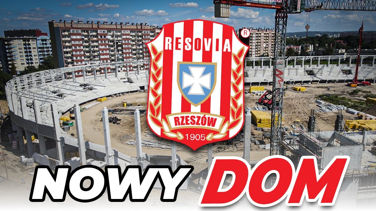 RESOVIA RZESZÓW BĘDZIE MIAŁA NOWY DOM - ODWIEDZAM BUDOWĘ NOWEGO STADIONU