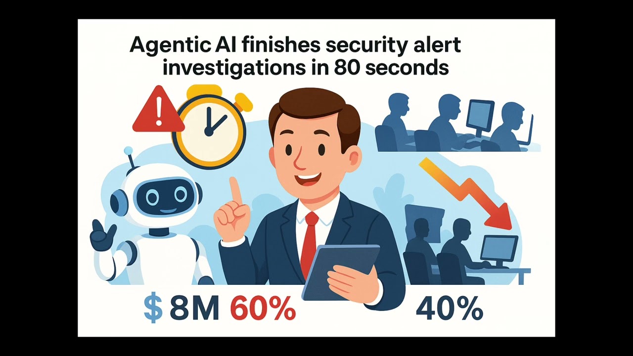 كيف Agentic AI بيخلص تحقيقات الأمن السيبراني في 80 ثانية؟