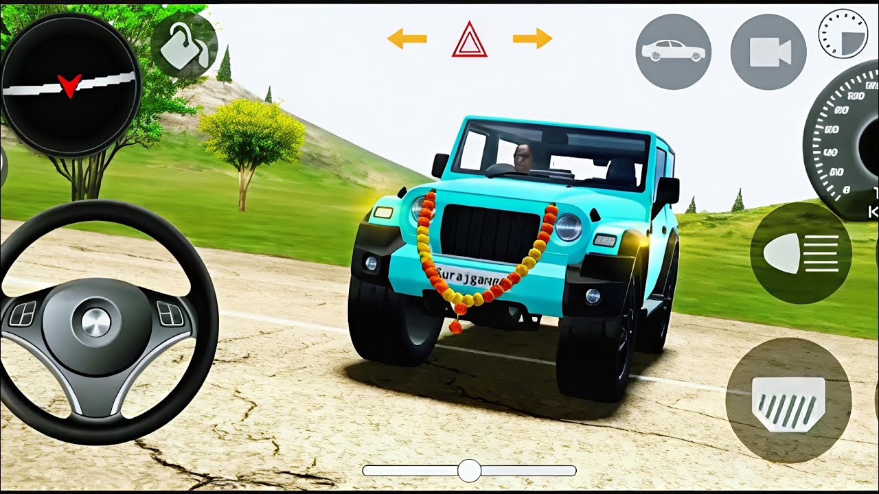 Mahindra thar ki video || indian car game || training game 🎮 !