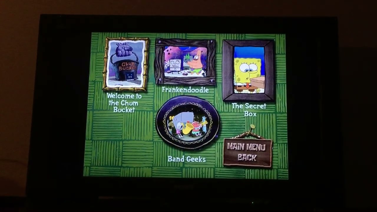 SpongeBob SquarePants The Complete Second Season 2004 DVD Menu Walkthrough (Disc 2)