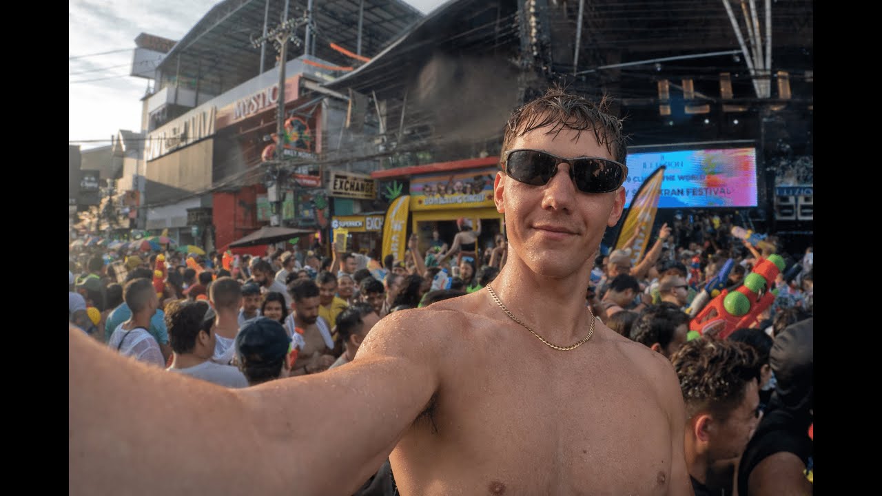 Worlds BIGGEST water fight.. Backpacking Thailand during Songkran