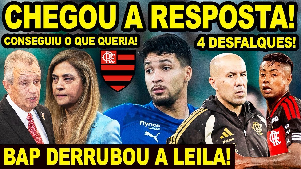 RESPOSTA DEFINITIVA NO FLAMENGO! LEONARDO JARDIM APROVA MARCOS LEONARDO E BAP DERRUBA LEILA PEREIRA