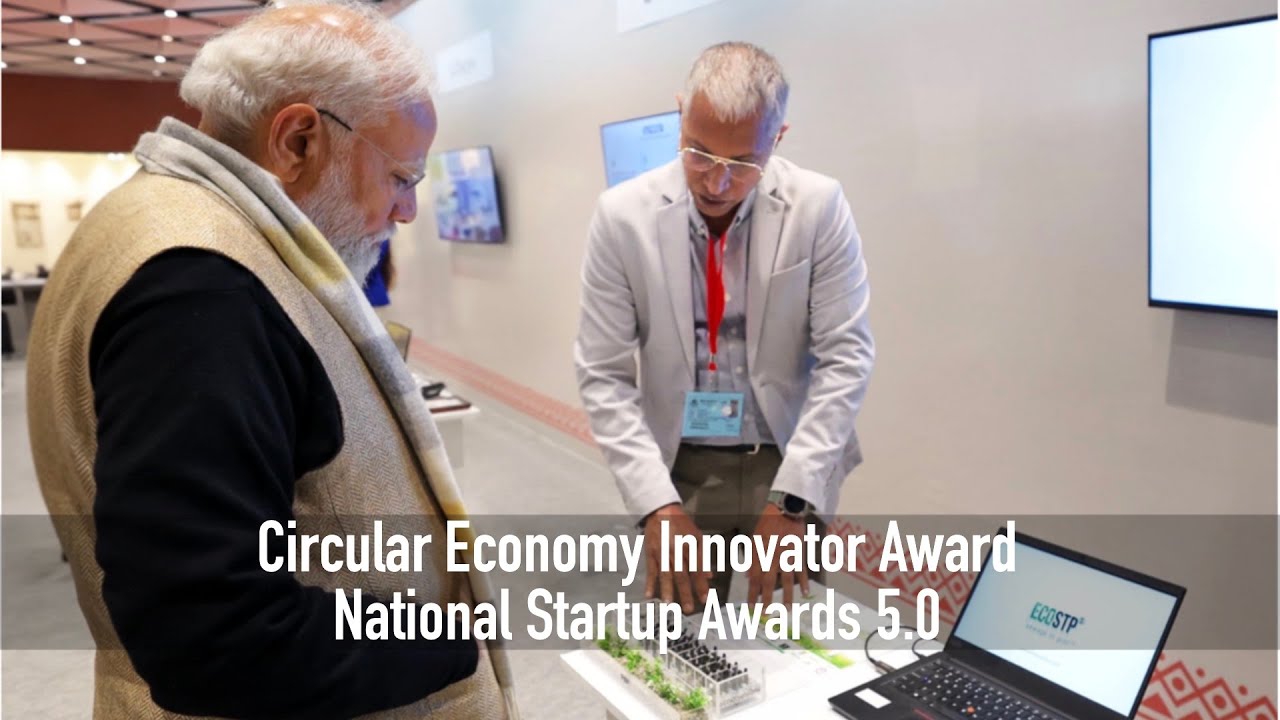 ECOSTP selected for 'Circular Economy Innovator' Award at Startup India National Startup Awards 5.0