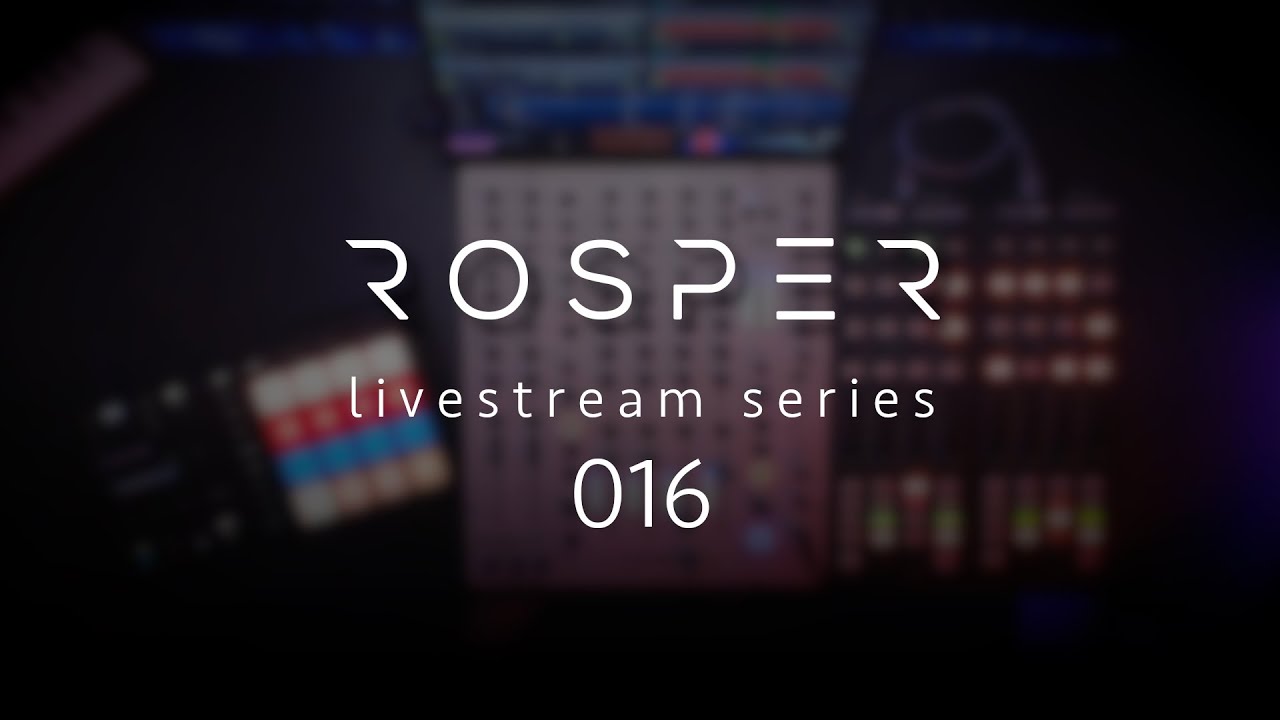 Rosper - Livestream Series 016 | Techno - Hypnotic - Hardgroove