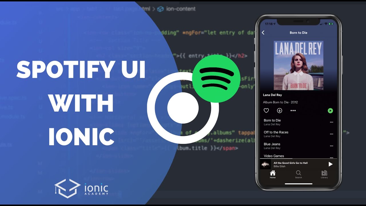 Building the Spotify UI with Ionic