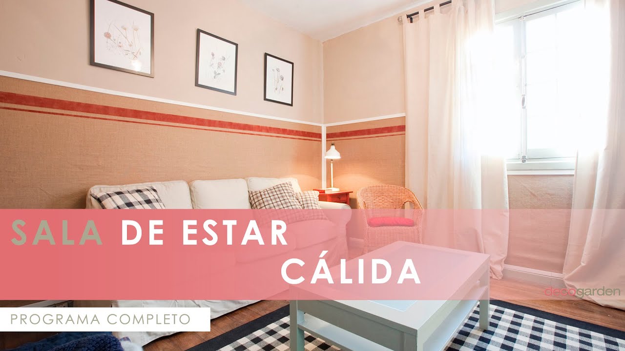 ¡Increíble TRANSFORMACIÓN! 😱 SALA de estar PEQUEÑA en tonos cálidos 🛋️📺🌿  Decogarden