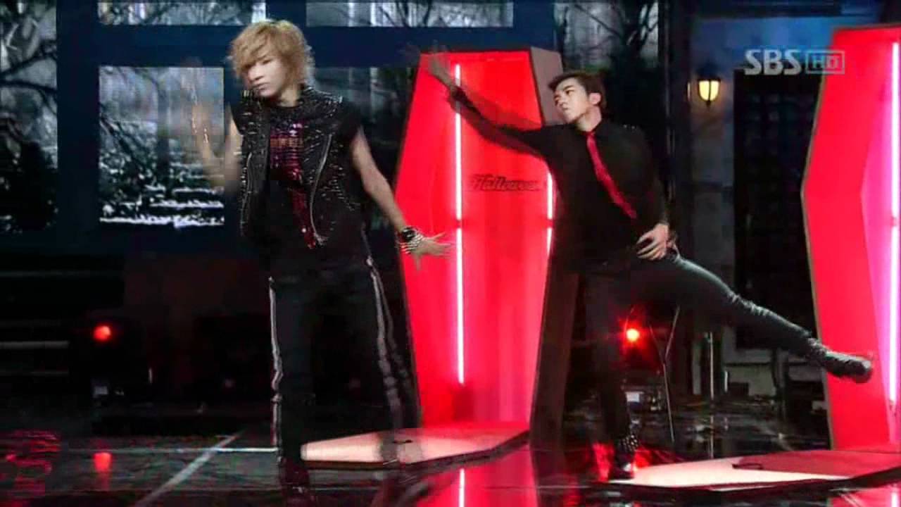 Gikwang, Taemin, Wooyoung, Chansung, Minzy - Thriller @ SBS Inkigayo 인기 가요 101031