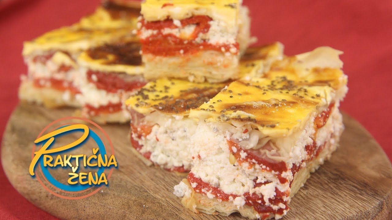 Praktična žena - Pita sa pečenim paprikama