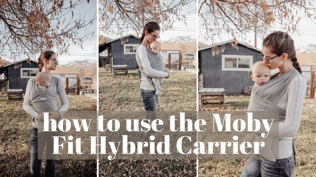How To Use The MOBY Fit Hybrid Carrier With A 9 Month Old | BABYWEARING TUTORIAL!