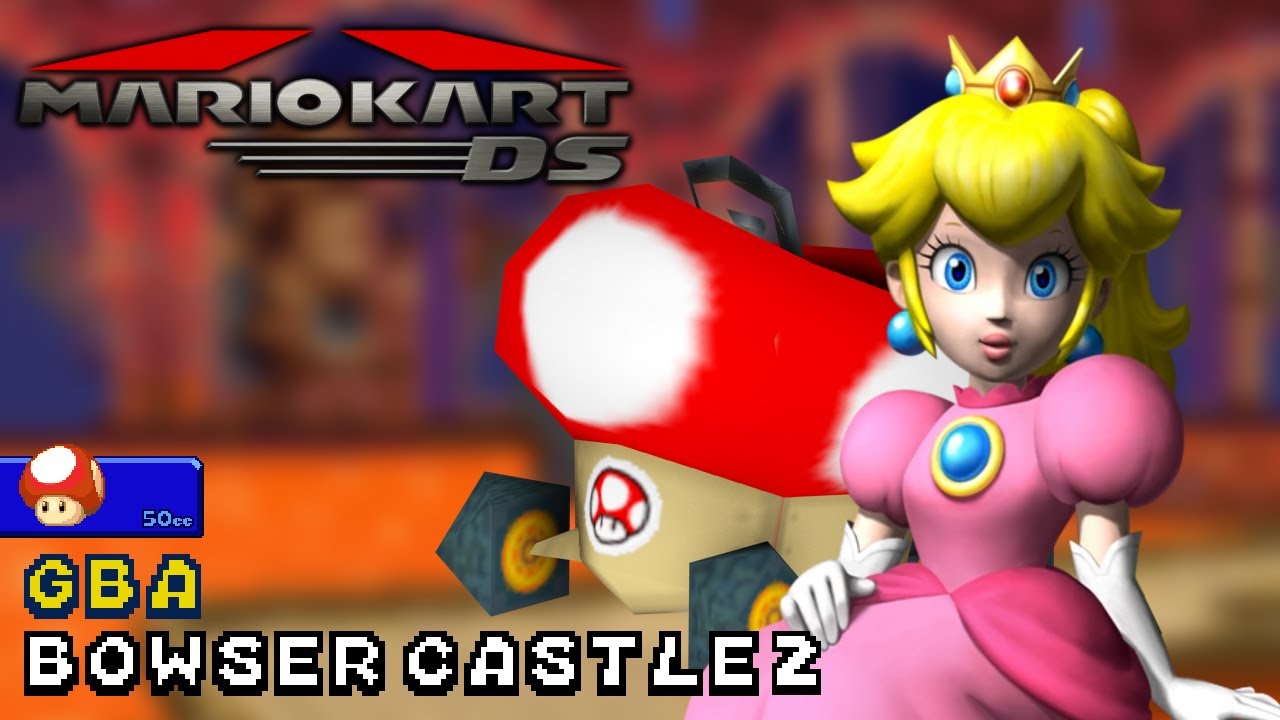 Mario Kart DS - 50cc - Peach - Mushmellow - GBA Bowser Castle 2 | Ep. 2711