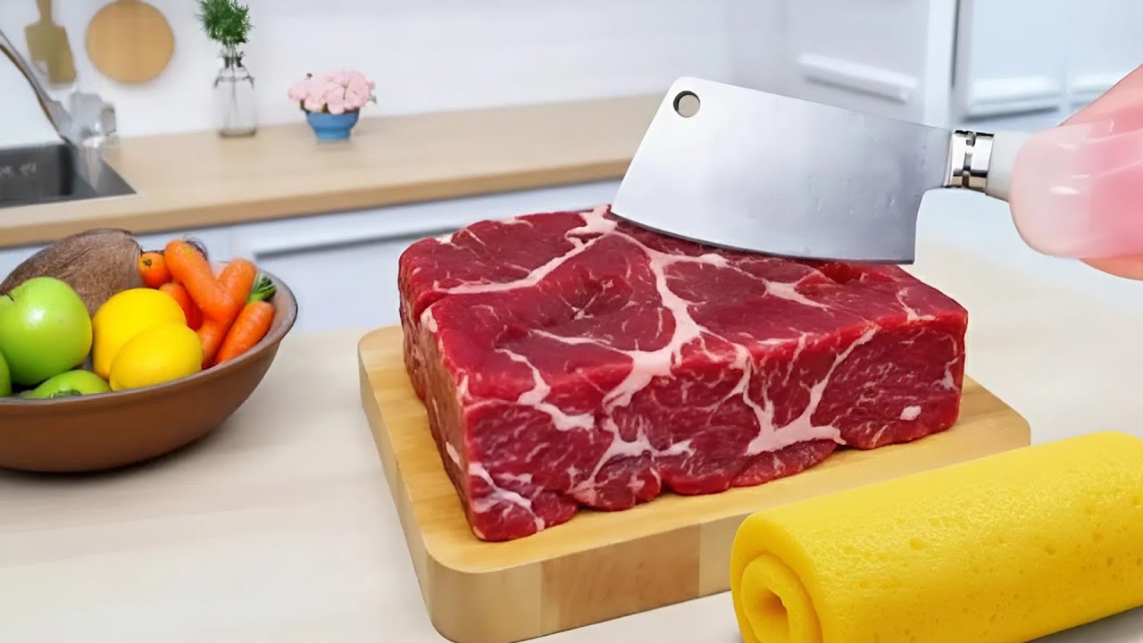 🥩 So Tasty Miniature Beef Steak Recipe | ASMR Cooking Mini Food Cute Cooking Corner