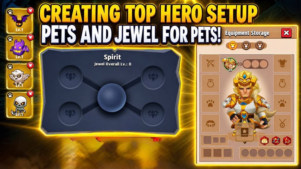 ARCHERO:  CREATING TOP SETUP HERO 2026! PETS AND JEWELS FOR PETS! PART #2