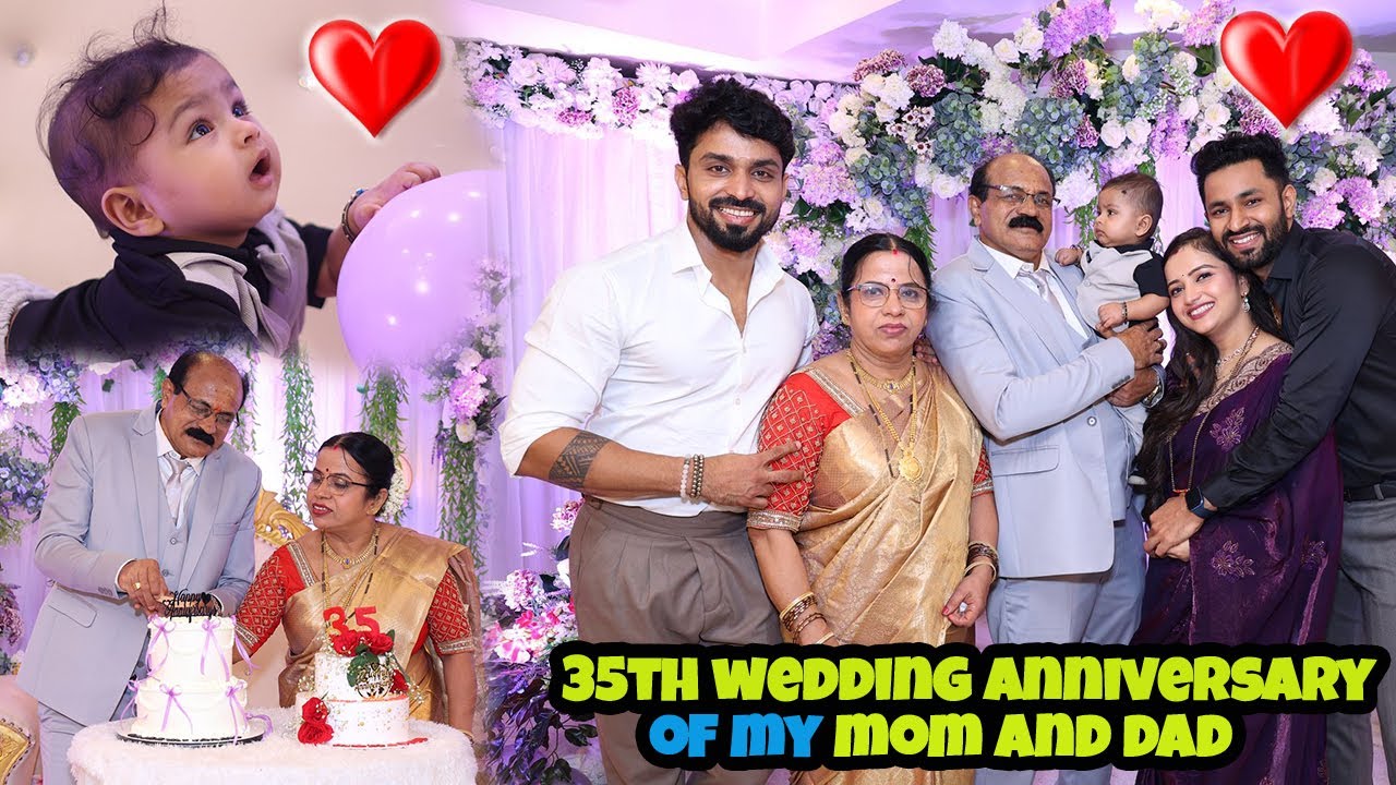35th WEDDING ANNIVERSARY OF MY MOM AND DAD | RASHMITHA POOJARY