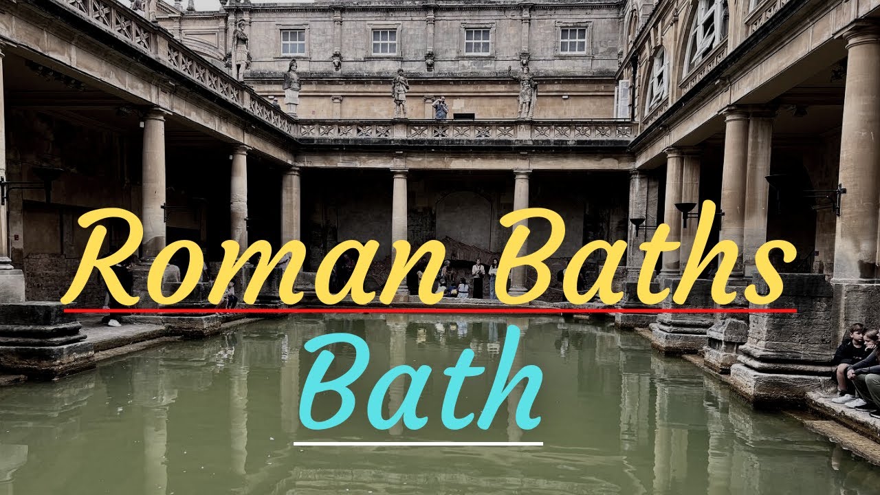 Visiting the Roman Baths, Bath England