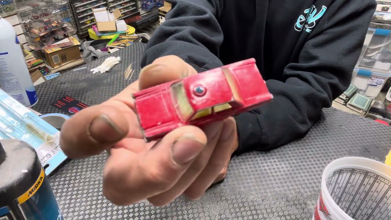 How to clean and remove kid paint from your vintage Diecast cars . #restoration