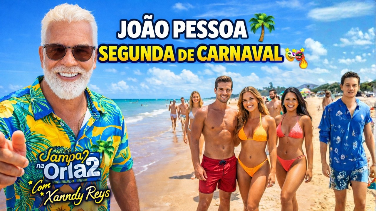 JOÃO PESSOA 🔥 PRAIAS DE CARNAVAL AO VIVO 🎭 | Segunda Bombando? 👀 Live Now 🌴