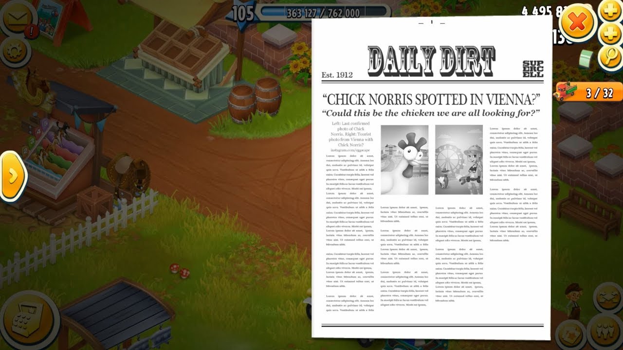 Hay Day Level 105 Update 44